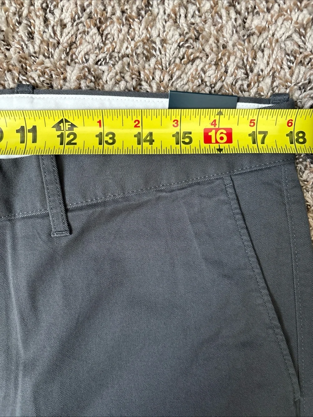 J. Crew Flex Men's Slim Fit Dark Gray Chino Pants, 34x34, NWT